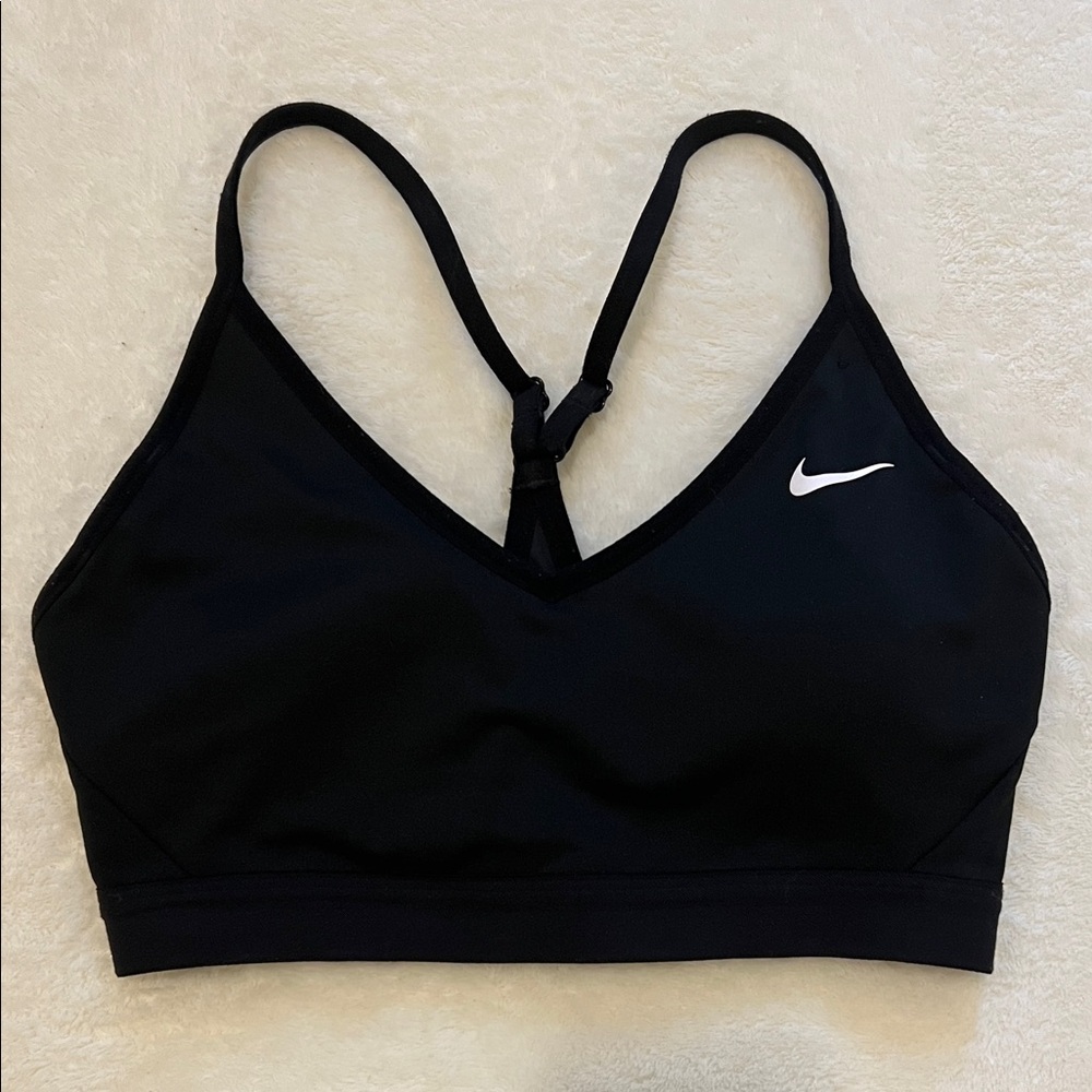 Nike Women's Black V-Neck Sports Bra